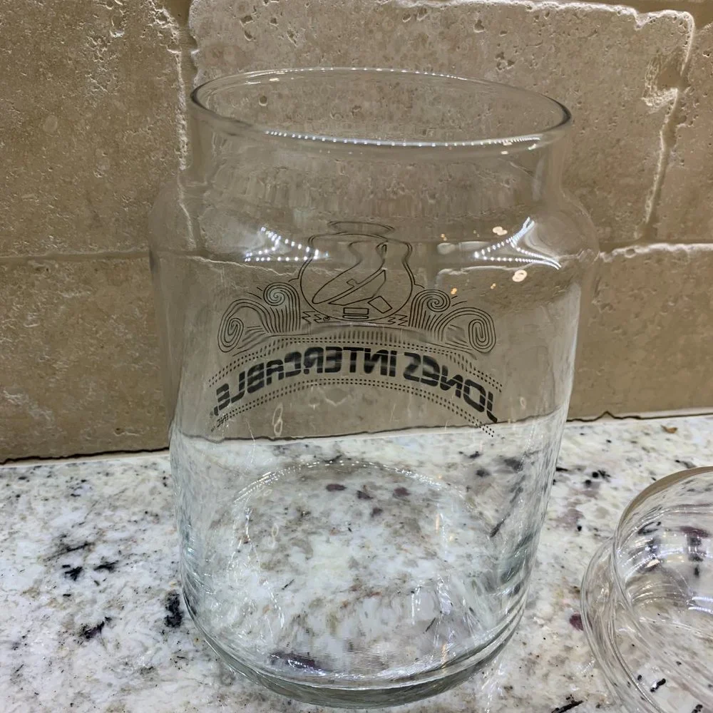 Jones Intercable Glass Candy Jar